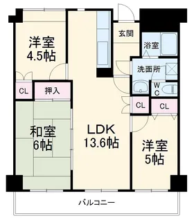 アーバンドエル西春駅前【6階】の間取り