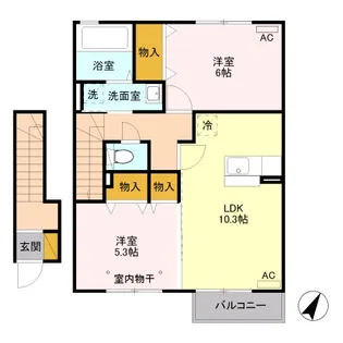 プランドールI(アイ)【2階】の間取り