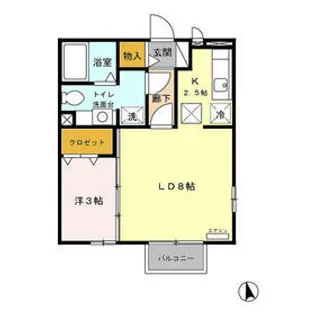 ルリエール【1階】の間取り