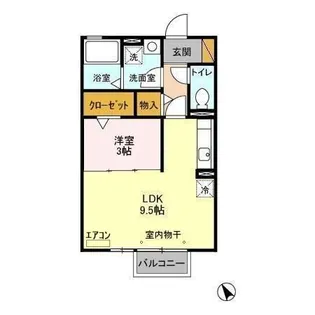 グランドゥール【2階】の間取り