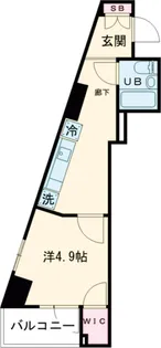 ヴェルト五反田イースト【6階】の間取り