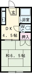 青木荘【10号室】の間取り