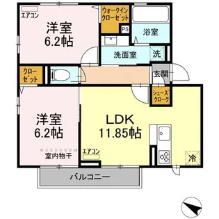 バースバレー【2階】の間取り