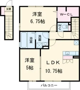 メルベーユ カルチェ【2階】の間取り