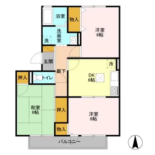 フレマリール鎌ヶ谷 A【1階】の間取り