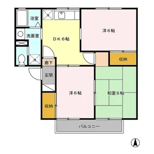 エミネンス 壱・弐番館【1階】の間取り