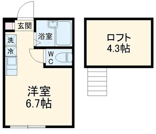 スプラウトハイム高津【1階】の間取り