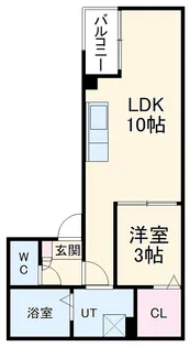 ヴィラ前之輪【1階】の間取り