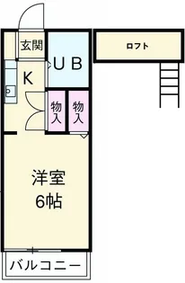 ハイツラビット【205号室】の間取り