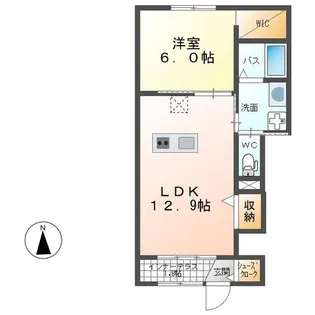 ソルテラス【1階】の間取り