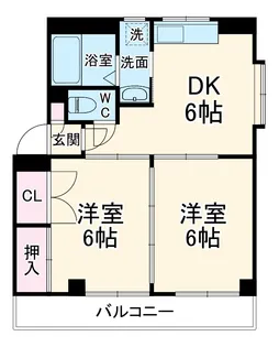 ハピネスM【202号室】の間取り