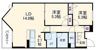 LINEAR STYLE (リニア・スタイル)【5階】の間取り