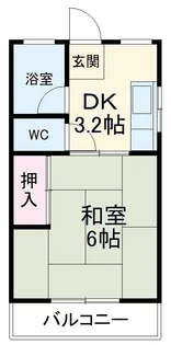 コーポ桐林【201号室】の間取り
