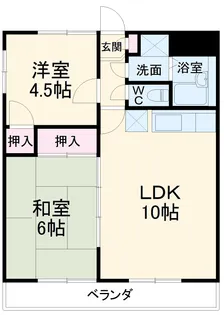 エトアール浜田【306号室】の間取り