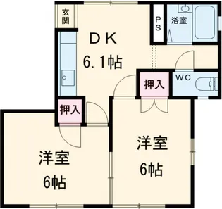サニーコーポ笹塚【1階】の間取り