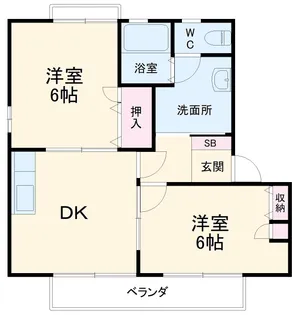 マルシイⅡ【1階】の間取り