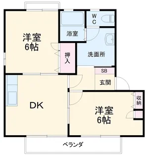 マルシイⅡ【201号室】の間取り