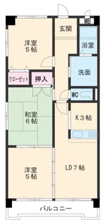 エポック篭山【1階】の間取り