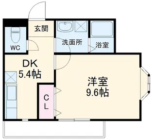 ライズ岡崎【101号室】の間取り