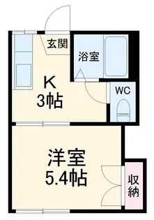 コーポエレガンスB【2階】の間取り