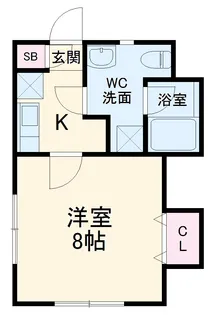 ドゥ・ゼル・ボヌール【1階】の間取り