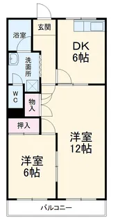 シンエイⅡ【303号室】の間取り