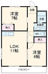 サンシャイン美合 Ⅲ【303号室】の間取り