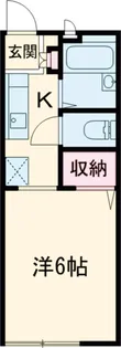 カーサ阿見【101号室】の間取り