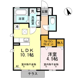 サリーレ【1階】の間取り