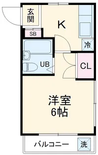 シャインハイム草加新田1【3階】の間取り
