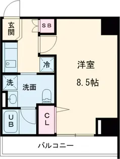クオリタス押上【3階】の間取り