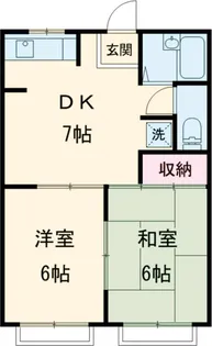 オリーブガーデン西八王子【202号室】の間取り