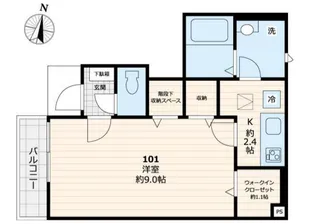 アリエッタ【101号室】の間取り