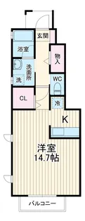 フラワー相模野【1階】の間取り