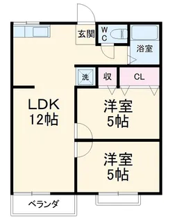 羽根ハイツ【201号室】の間取り