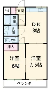 ファミール高畑【205号室】の間取り