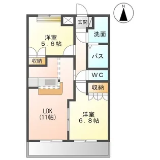 エスポアールSⅢ【2階】の間取り