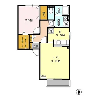 メゾン・ド・クロシェット C【2階】の間取り