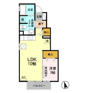 アークヒルズ A【1階】の間取り