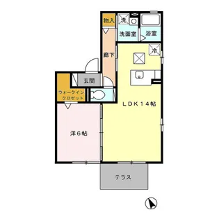 ぺネロープ竜王 Ⅰ【103号室】の間取り