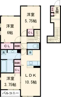 グランドステージⅠ【2階】の間取り