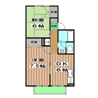 ボーシャトウ高木【102号室】の間取り