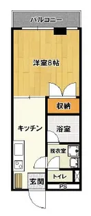 ビラエンドウ【302号室】の間取り