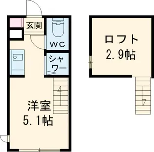 1st Place 松庵【2階】の間取り