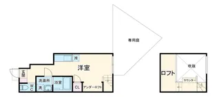 Blanc Rouge【106号室】の間取り