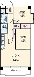 トゥインクルツイン桃山【4階】の間取り