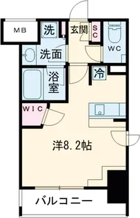 ザ・パークハビオ明大前【2階】の間取り