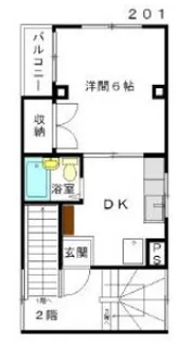 大沼ビル【201号室】の間取り