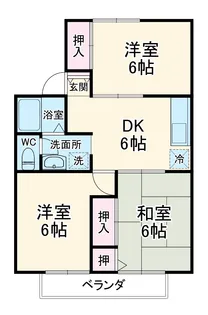 ホワイトコーポⅡ【2階】の間取り