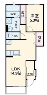 ユアメゾン本荘【103号室】の間取り
